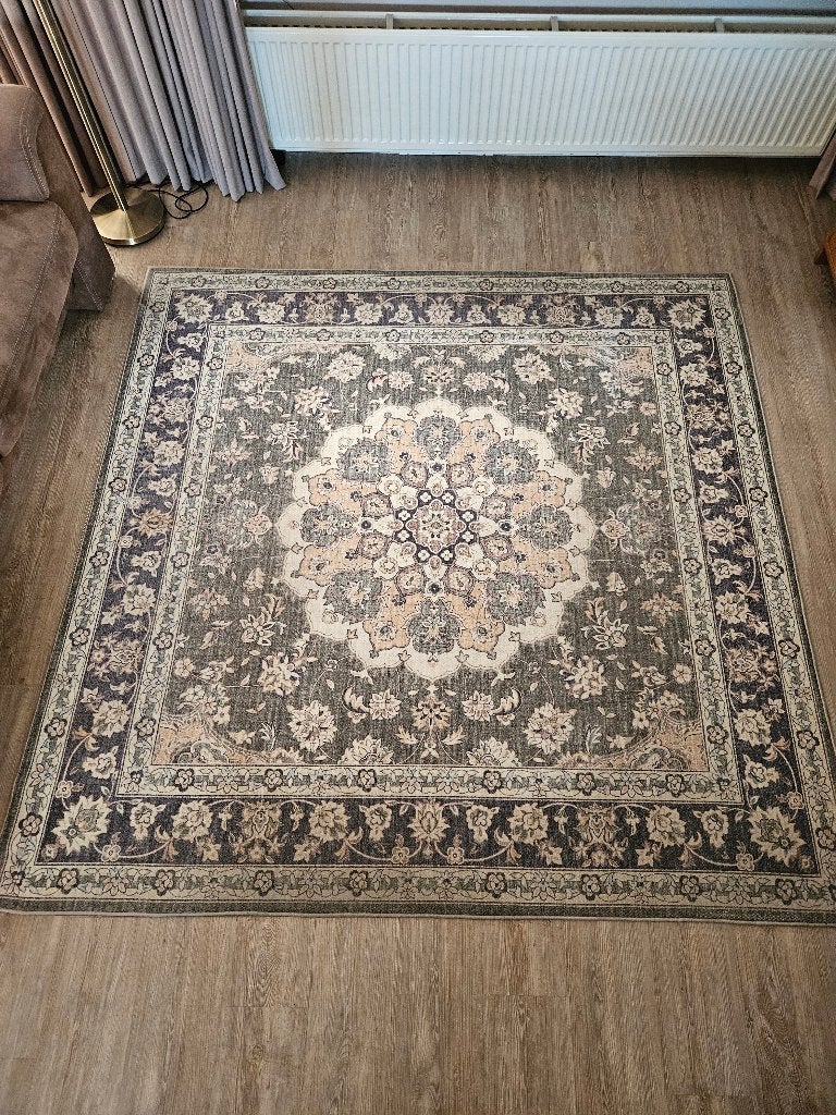Vloerkleed 200x200cm, Huis en Inrichting, Stoffering | Tapijten en Kleden, Ophalen, Gebruikt, 150 tot 200 cm, Vierkant