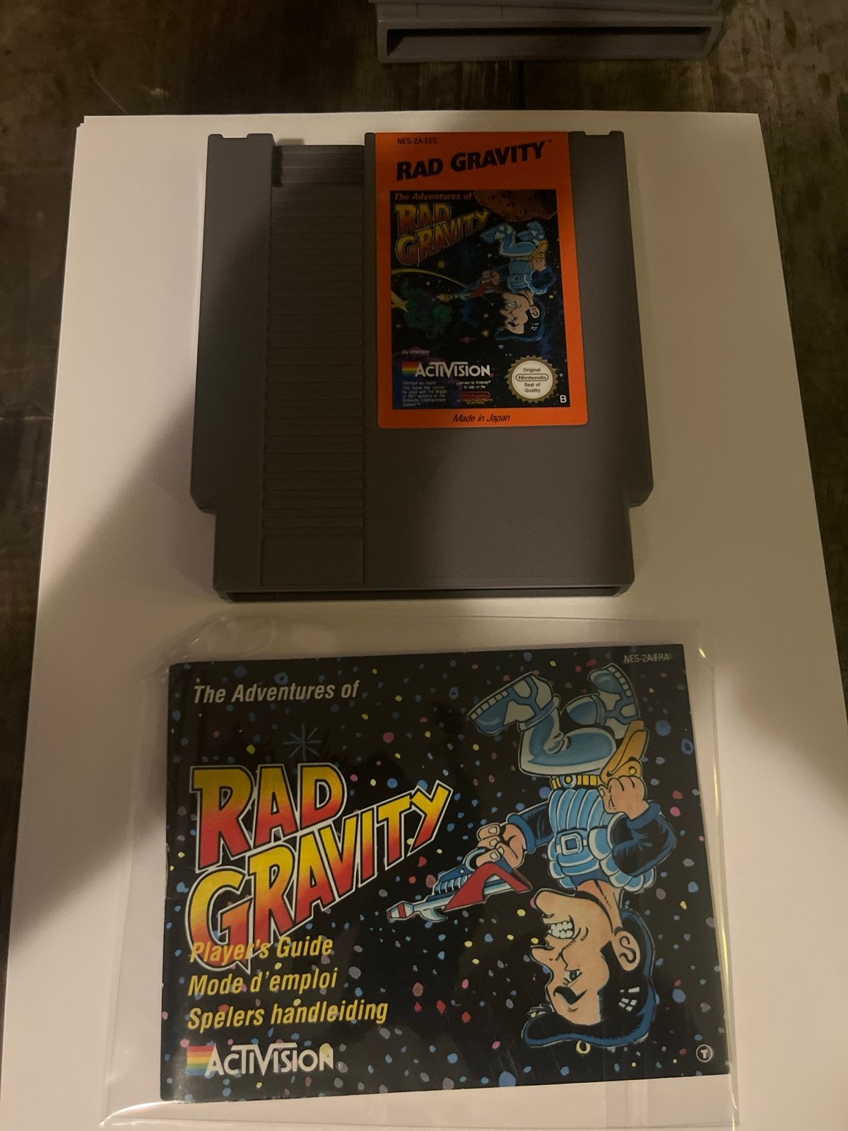 Rad Gravity NES Game + Handleiding - Activision, Avontuur en Actie, Gebruikt, 1 speler, Ophalen of Verzenden