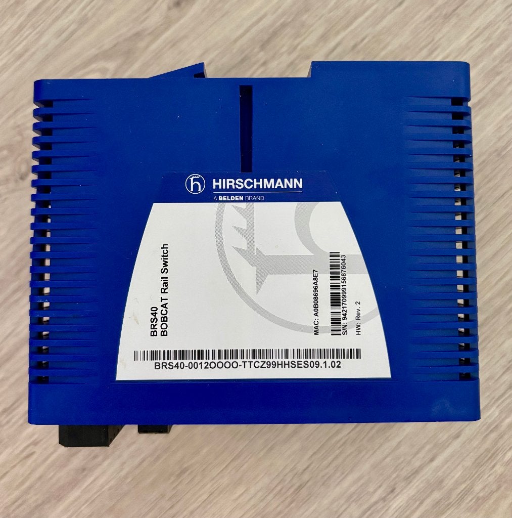 HIRSCHMANN - BRS40 - BOBCAT DIN Rail Switch 8TX /4 SFP, Hobby en Vrije tijd, Ophalen of Verzenden, Zo goed als nieuw