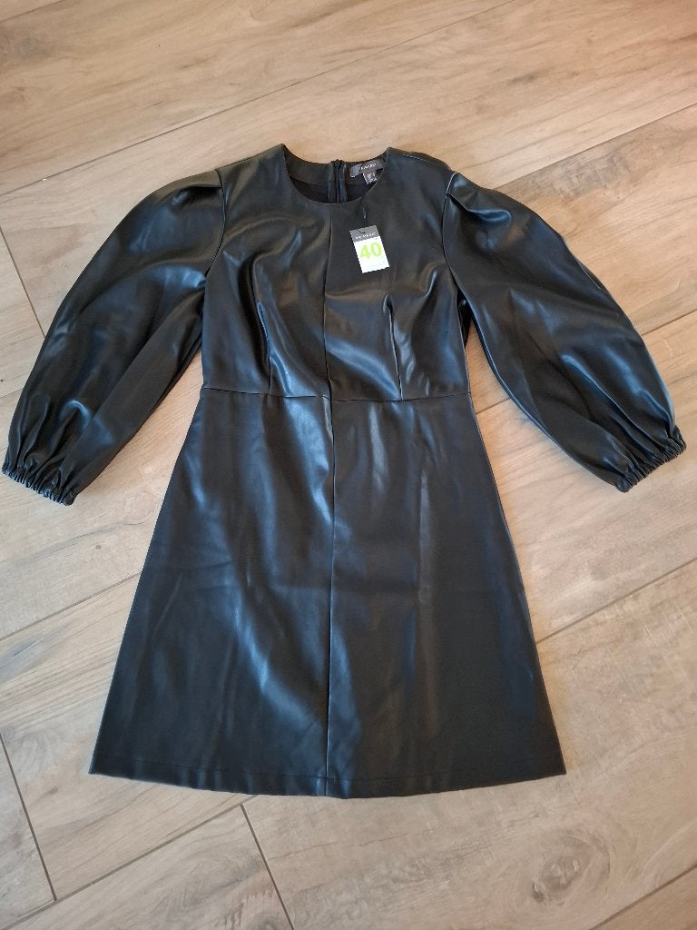 Primark - jurk van imitatieleer - zwart - maat 40 - nieuw, Kleding | Dames, Maat 38/40 (M), Primark, Zwart, Nieuw