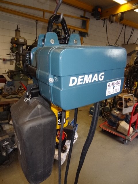 mooie DEMAG kettingtakel 2000kg met elektra loopkat, Ophalen, Zo goed als nieuw, Elektrisch