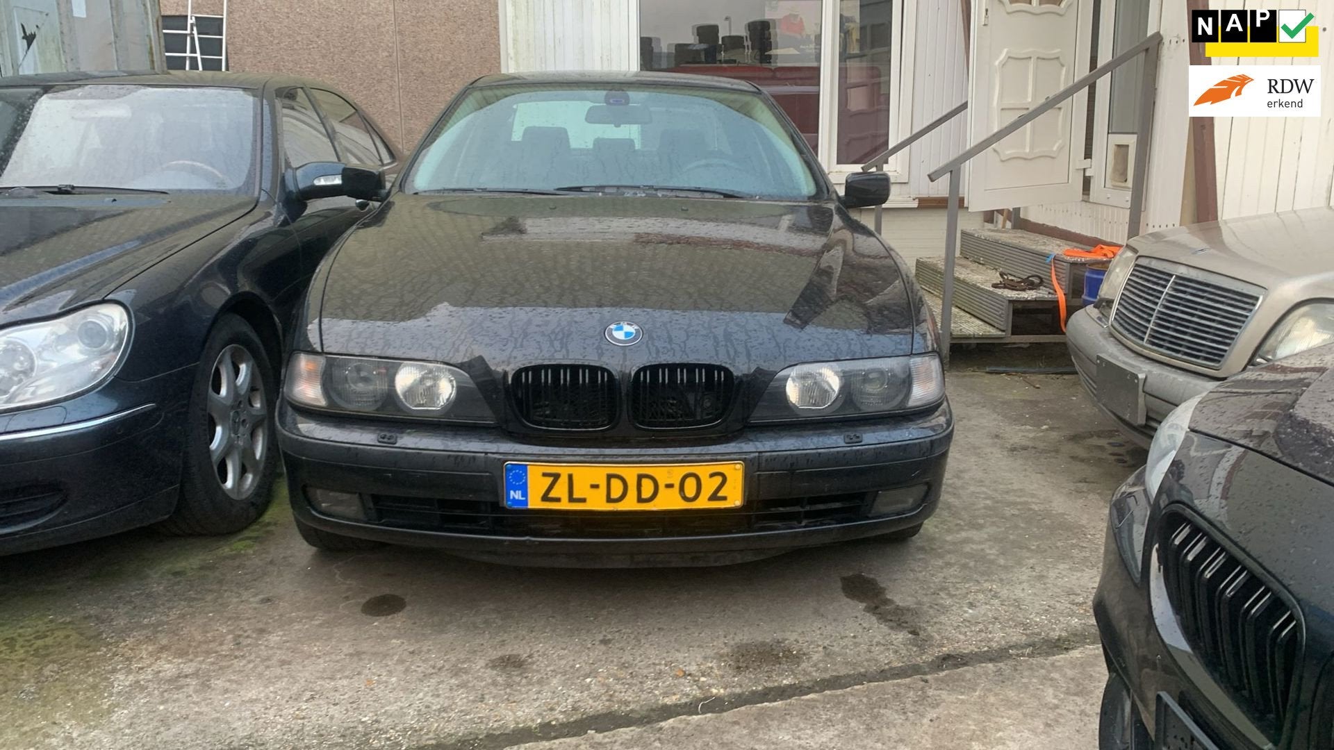 BMW 5-serie 535i E39 NAP, Achterwielaandrijving, Zwart, Zwart, Bedrijf