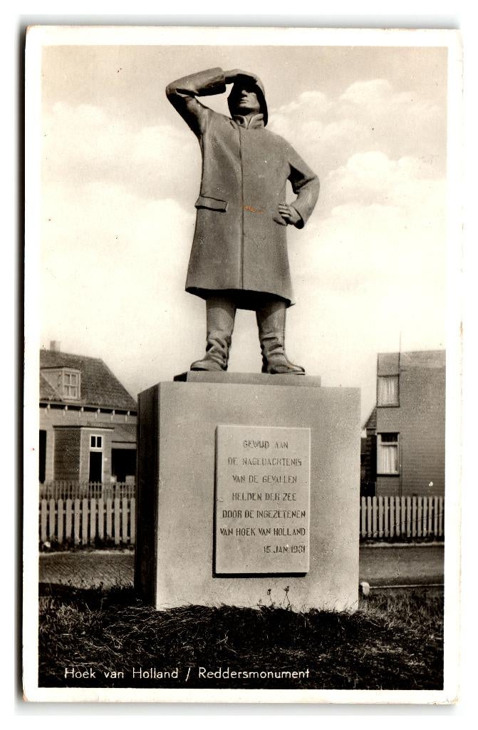 Hoek van Holland, Reddersmonument, Verzenden, 1940 tot 1960, Ongelopen, Zuid-Holland