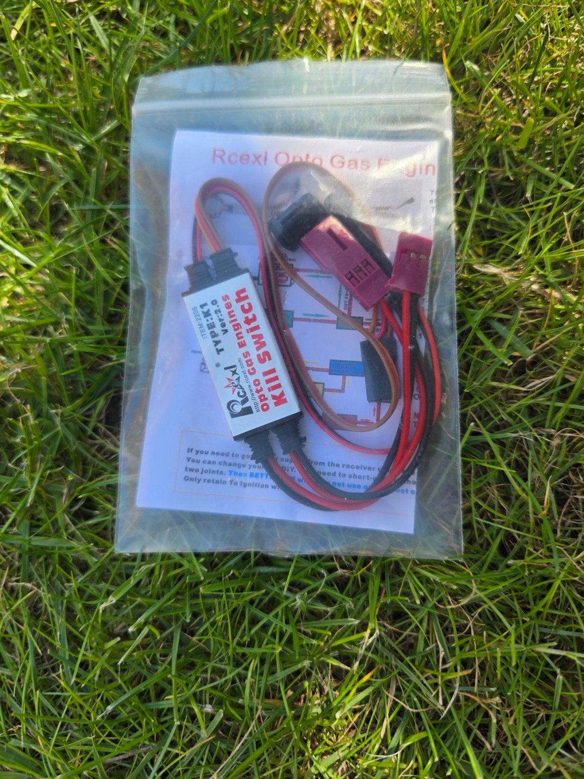 RCEXL Opto Gas Engine Kill Switch V2.0 – nieuw in verpakking, Hobby en Vrije tijd, Modelbouw | Radiografisch | Vliegtuigen, Ophalen of Verzenden