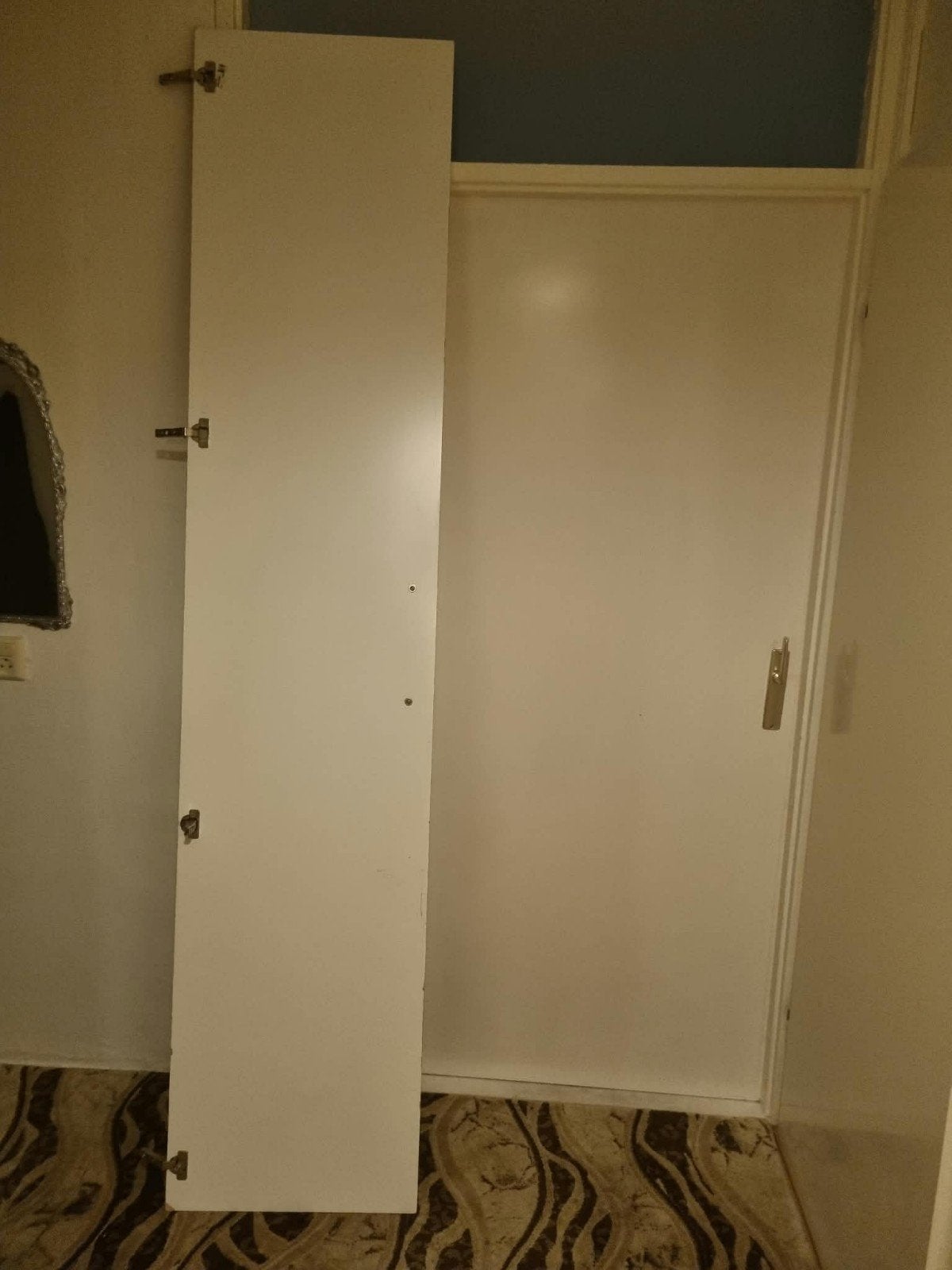 2x IKEA Pax deuren wit met roze knop, 230x50 cm, Ophalen, Gebruikt, 200 cm of meer, 50 tot 100 cm