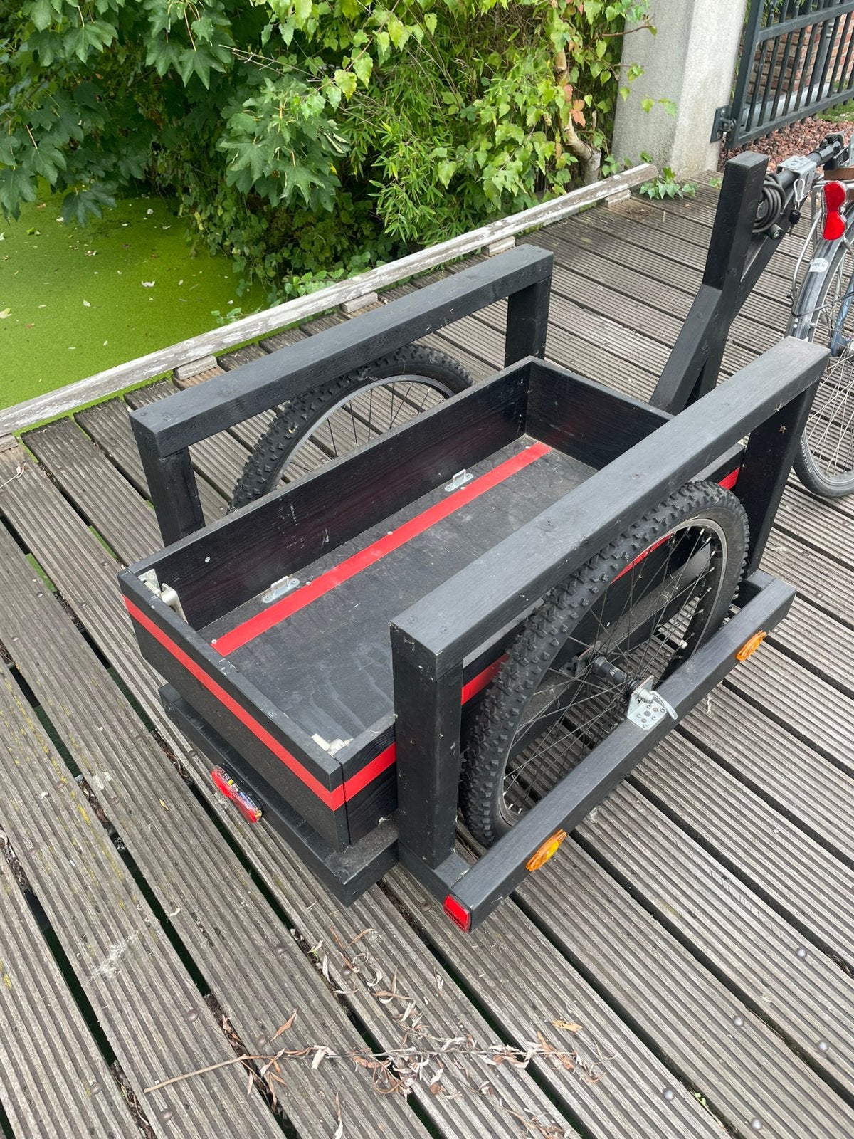 Universele fiets/scooter kar, Fietsen en Brommers, Ophalen, Zo goed als nieuw, Bagagekar, 80 kg of meer