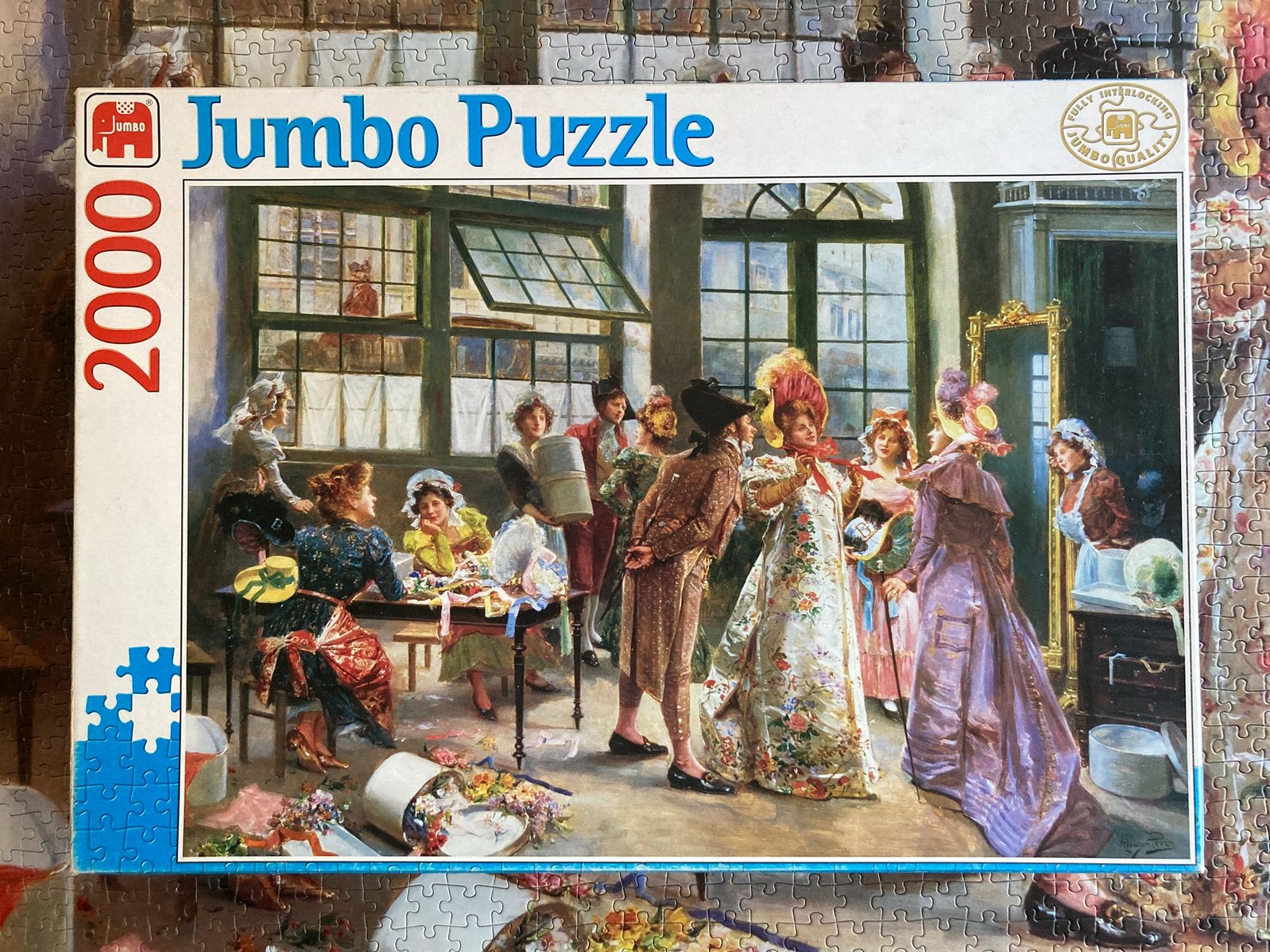 2x Jumbo puzzel 1.500 en 2.000 stukjes, Ophalen of Verzenden, Meer dan 1500 stukjes, Gebruikt, Legpuzzel