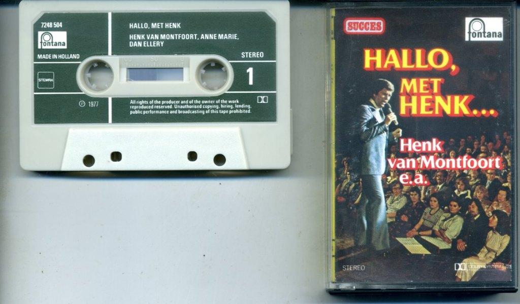 Hallo met Henk Henk van Montfoort e.a. 12 nrs cassette ZGAN, 1 bandje, Ophalen of Verzenden, Zo goed als nieuw, Origineel