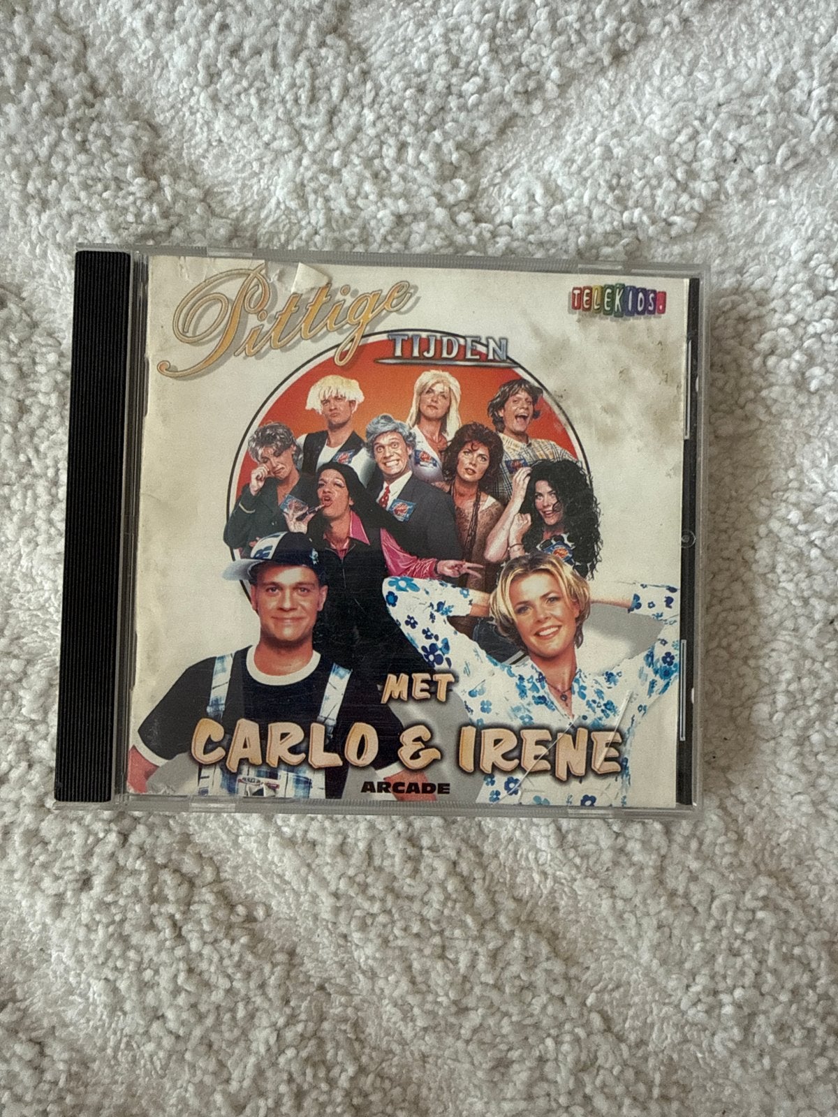 Pittige Tijden met Carlo & Irene CD (Telekids), Cd's en Dvd's, Ophalen, Gebruikt, Inclusief boekje, Verzamelalbum