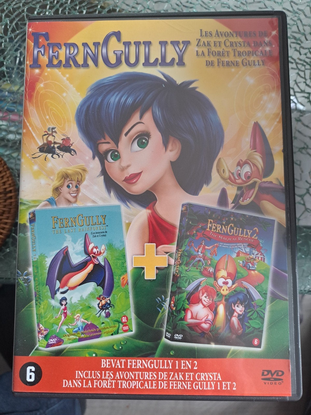 Ferngully 1&2 (dvd), Alle leeftijden, Verzenden, Zo goed als nieuw