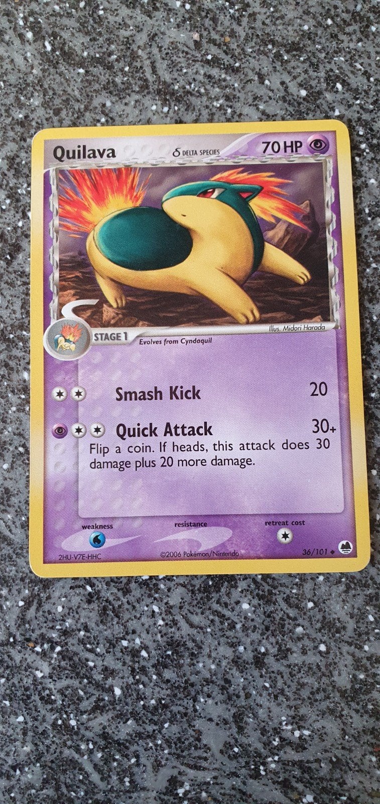 Quilava 36/101 EX Dragon Frontiers Pokémon Kaart, Ophalen of Verzenden