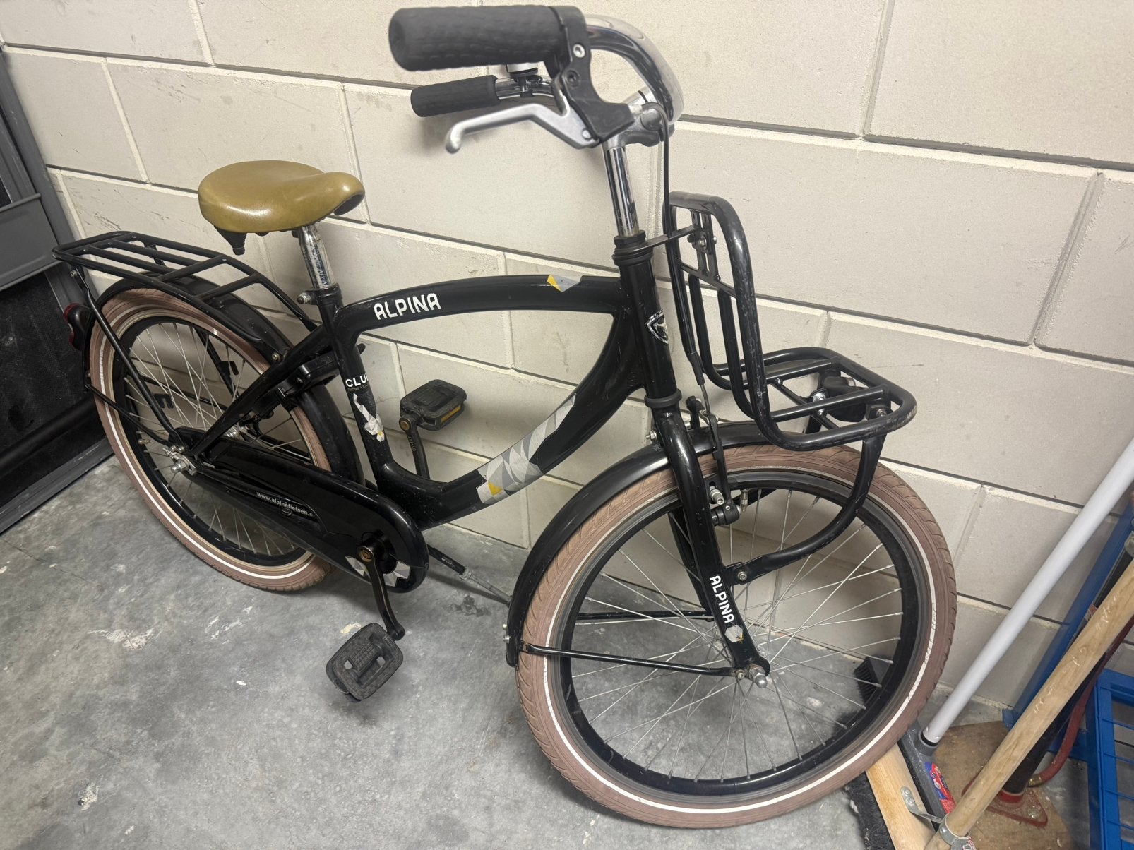Stoere goed onderhouden jongensfiets, Fietsen en Brommers, Ophalen, Terugtraprem, 22 inch, Gebruikt