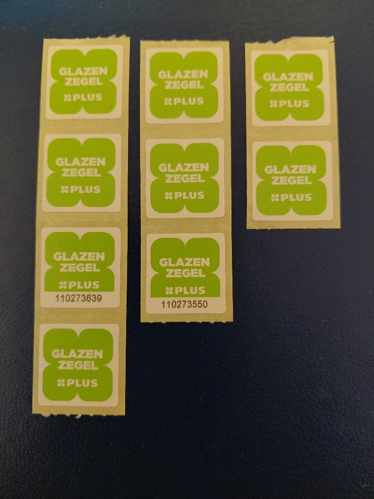 Plus glazenzegels Glas zegels, Verzenden, Winkel, Super of Benzinepomp, Volle spaarkaart