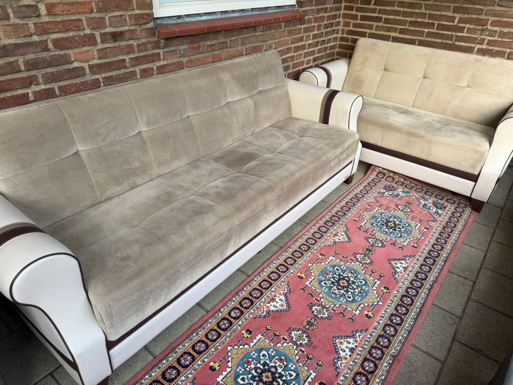 2 stuks zit-slaapbank met opbergruimte, Ophalen, 75 tot 100 cm, Zo goed als nieuw, Rechte bank
