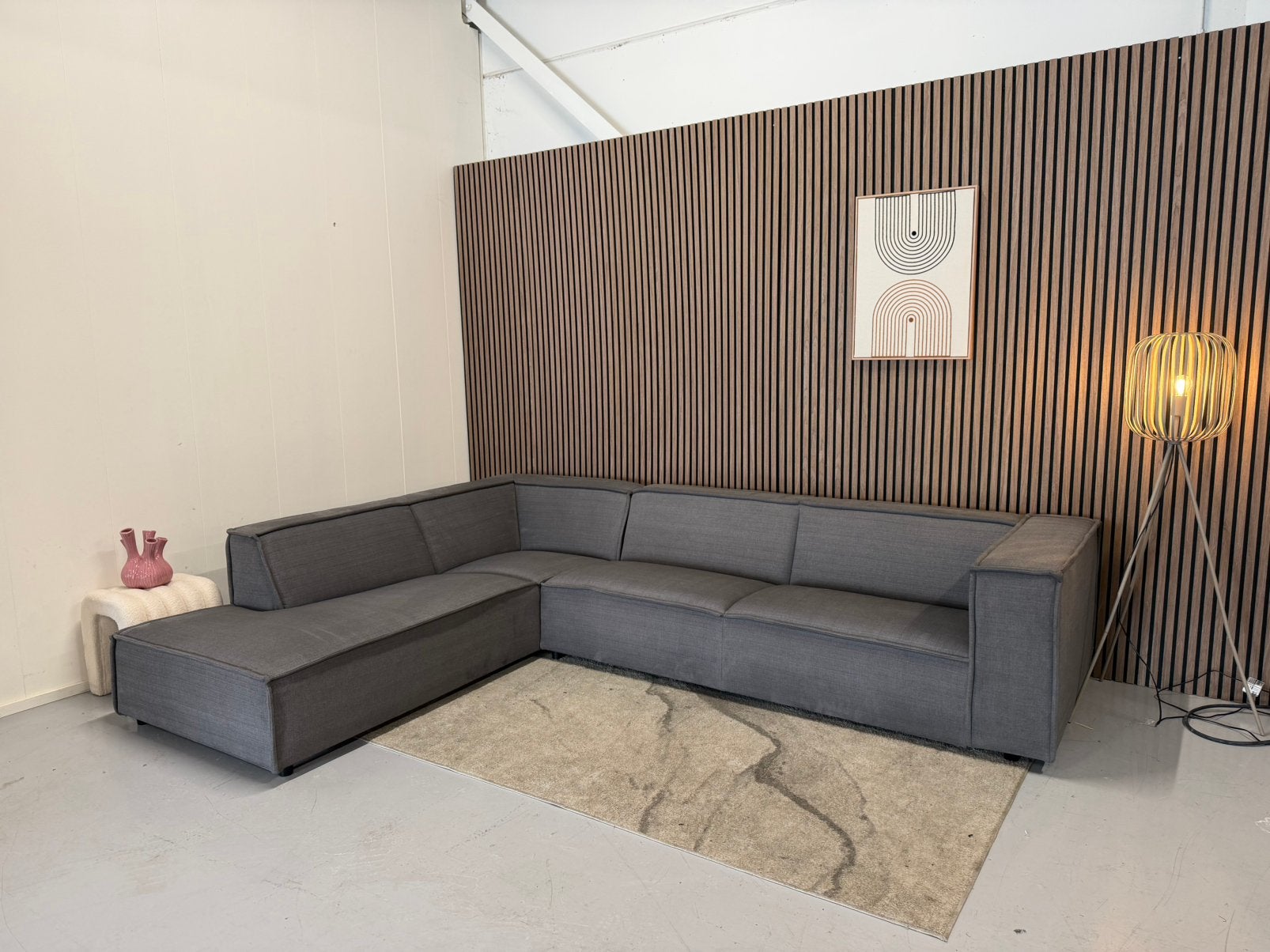 By Sidde - Steel Grey - Hoekbank - Zeer Nette Staat, Ophalen of Verzenden, Zo goed als nieuw, 150 cm of meer, Vierpersoons of meer