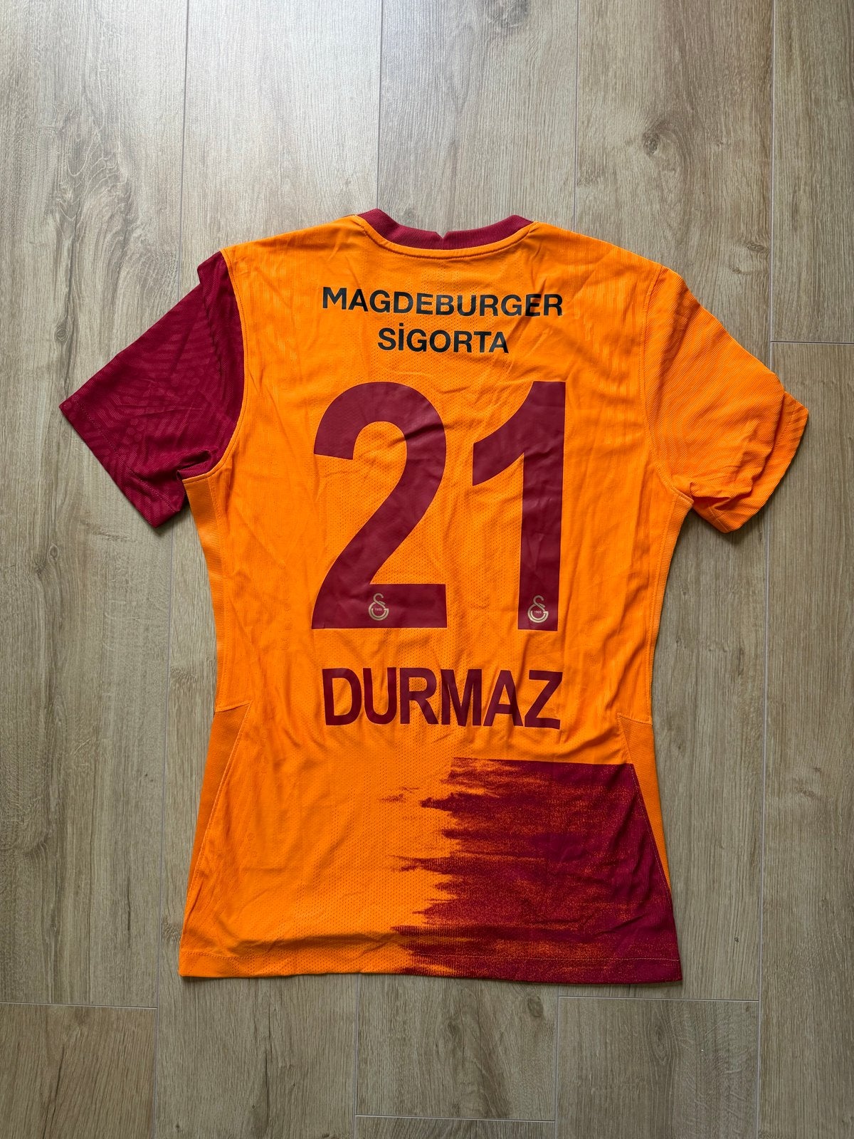 Galatasaray 2024/25 thuis shirt #21 Durmaz – Match Worn, Sport en Fitness, Ophalen of Verzenden, Zo goed als nieuw, Overige typen