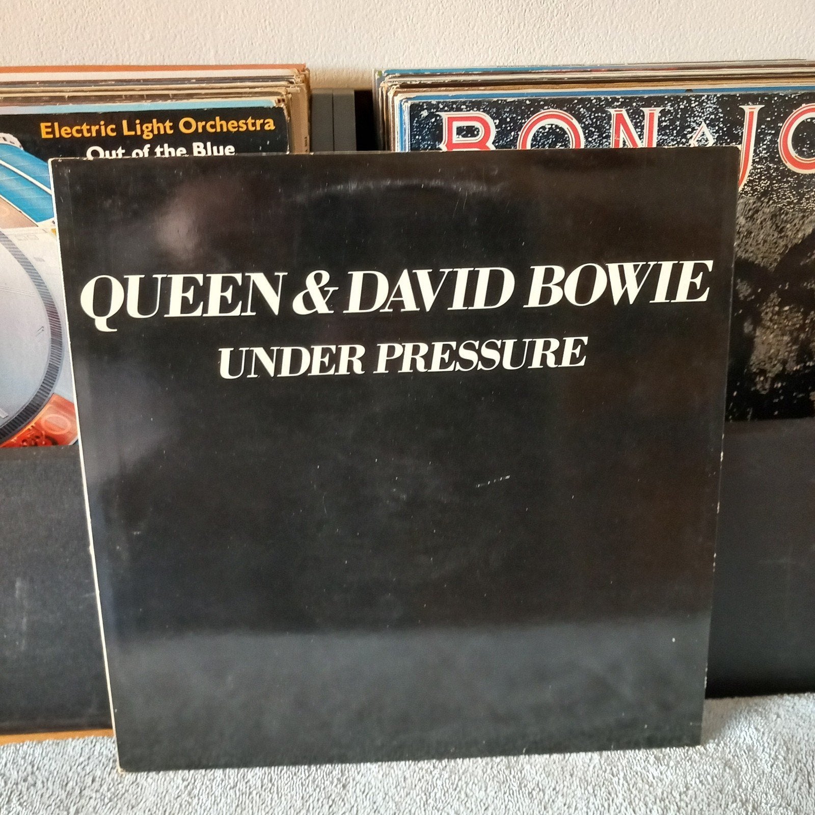 lp Queen and david bowie under pressure maxi single, Ophalen of Verzenden, Gebruikt, 12 inch
