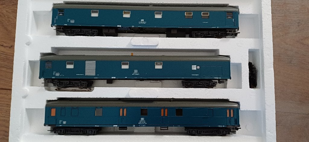Märklin 49951 wagonset voor de Goliath kraantrein van DB OVP, Wisselstroom, Gebruikt, Wagon, Ophalen of Verzenden