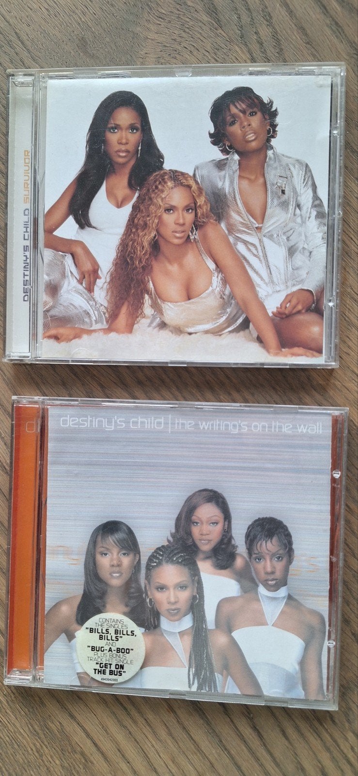 Destiny's Child CD's: Survivor & The Writing's on the Wall, Pop, Ophalen of Verzenden, Zo goed als nieuw, Inclusief doosje