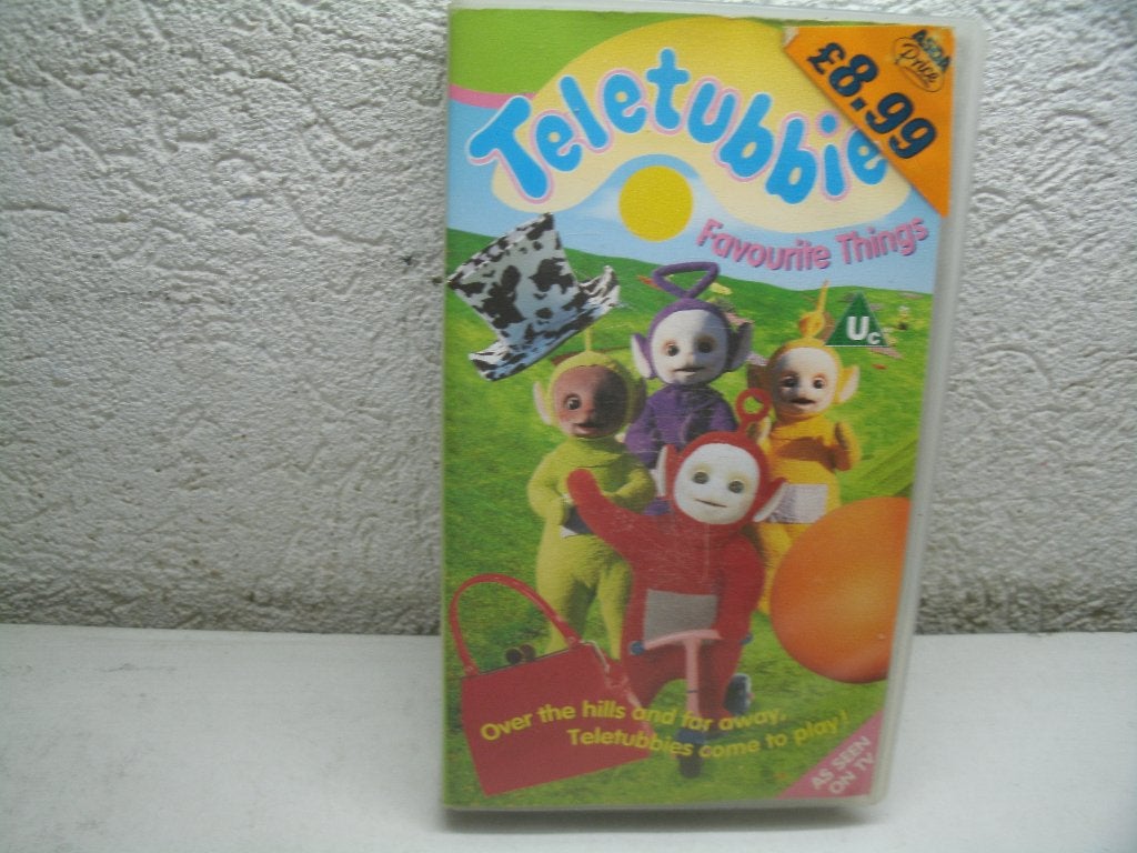 vhs 110a teletubbies favorite things, Cd's en Dvd's, VHS | Kinderen en Jeugd, Vanaf 16 jaar, Ophalen of Verzenden, Zo goed als nieuw
