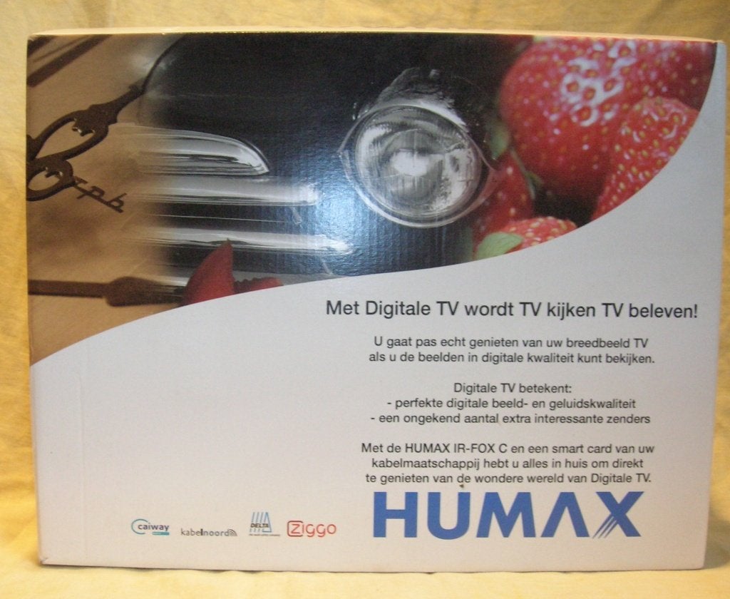 HUMAX IR-FOX C INCL CD EN AFSTAND BEDIENING   ., Ophalen of Verzenden, Gebruikt