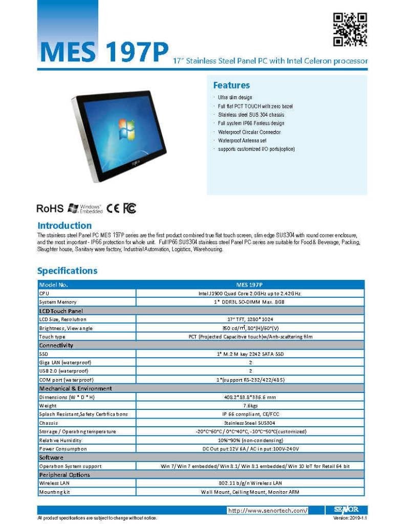 Touch Screen 17" Industrieel, Gebruikt, 2 tot 3 Ghz, Ophalen of Verzenden, Zie Specificatie
