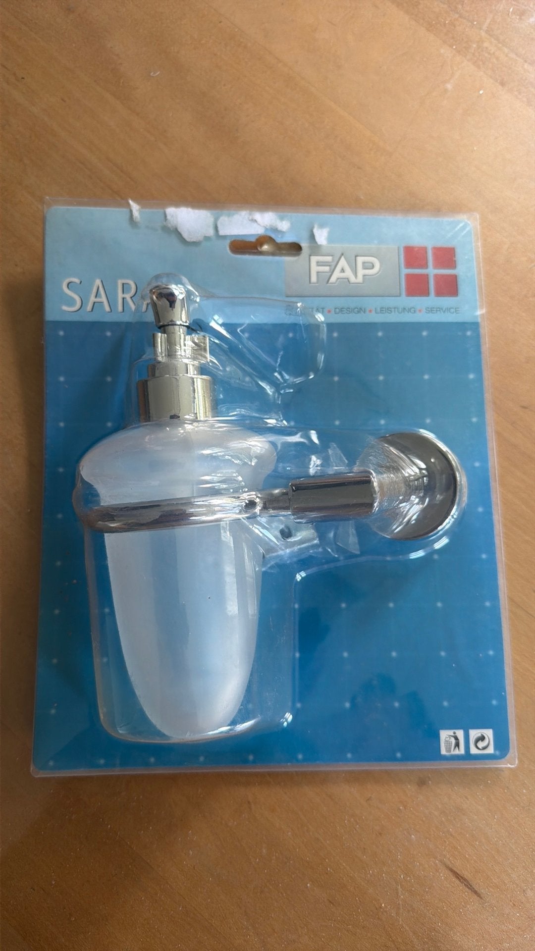 Oud model zeepdispenser, Ophalen of Verzenden, Zo goed als nieuw