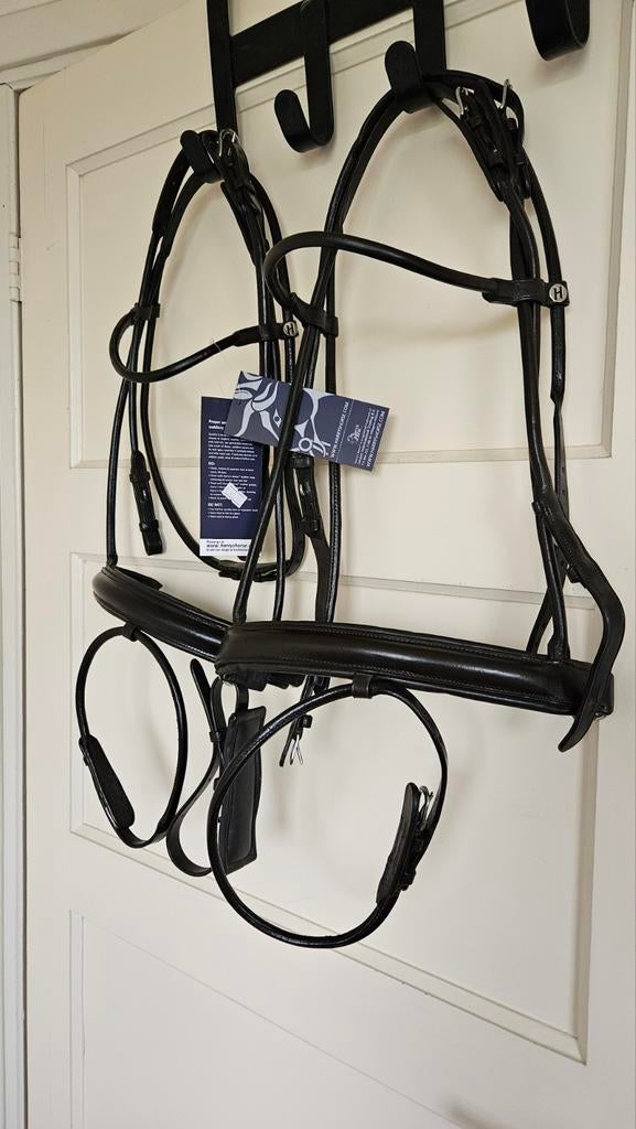 Bruin rondgenaaid hoofdstel mt pony HH  2x nieuw!, Dieren en Toebehoren, Paarden en Pony's | Hoofdstellen en Tuigage, Ophalen of Verzenden