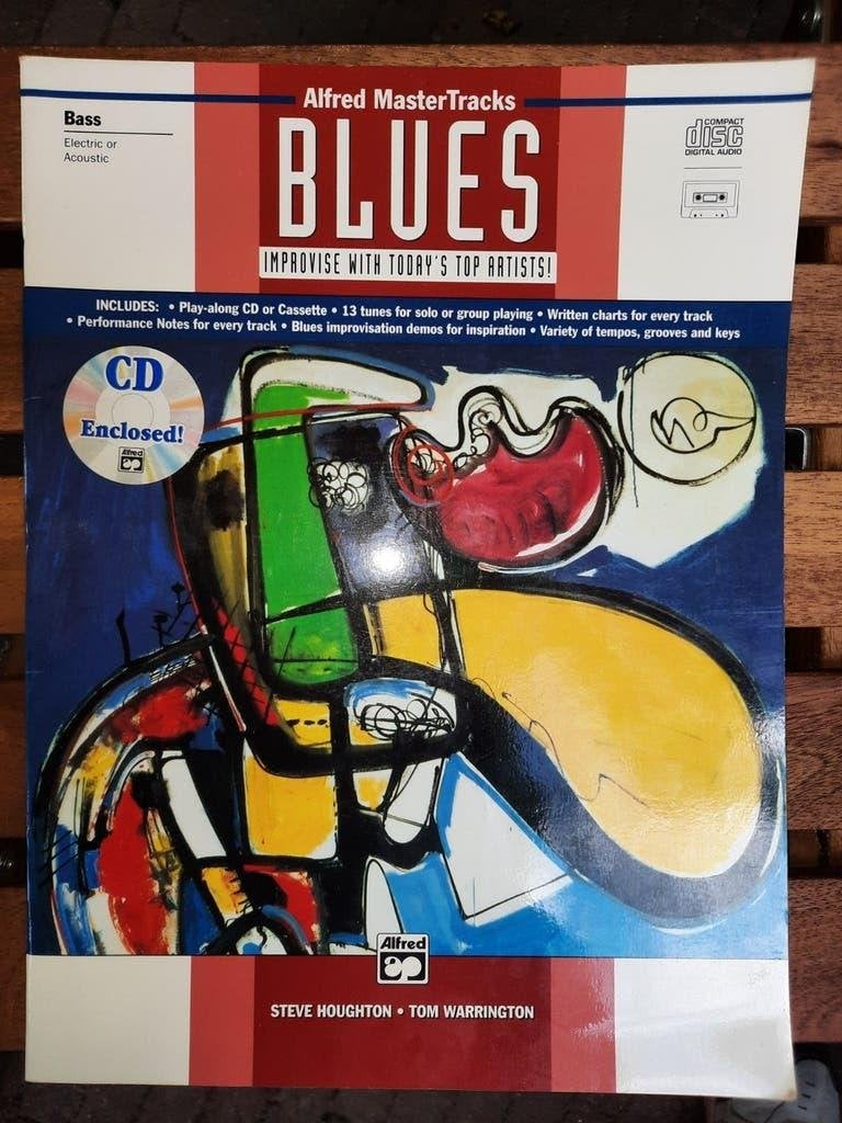 Bass: Alfred MasterTracks Blues + cd, Basgitaar, Ophalen of Verzenden, Zo goed als nieuw, Blues