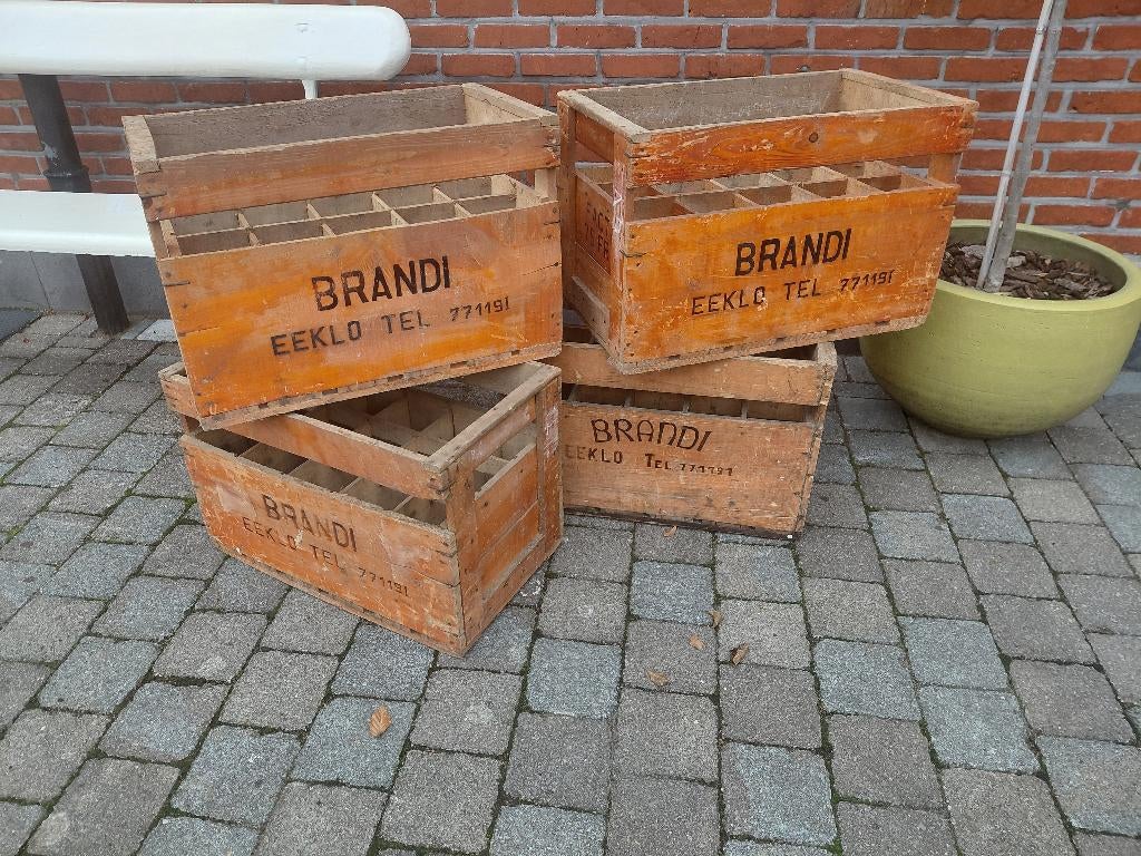 antieke Brouwerij flessenbakken, Antiek en Kunst, Curiosa en Brocante, Ophalen of Verzenden
