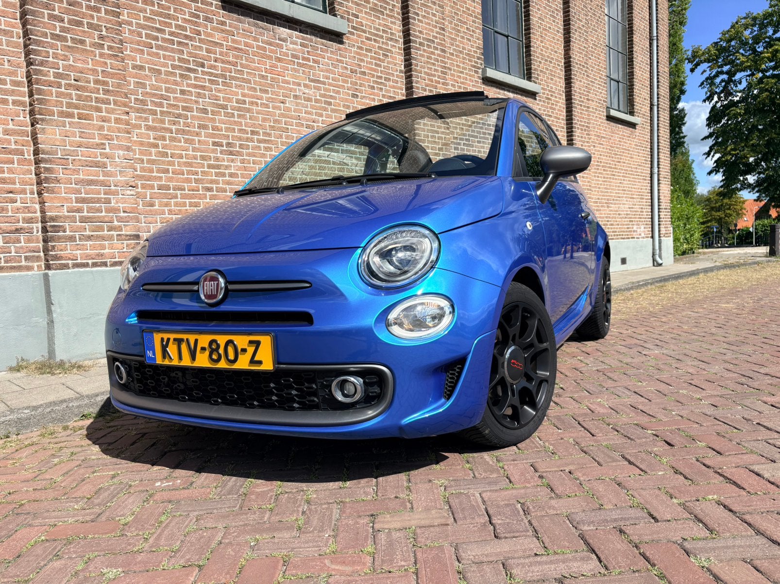 Fiat 500S Cabrio - 1e Eigenaar - 37.505km, Voorwielaandrijving, Cabriolet, Bedrijf, Handgeschakeld