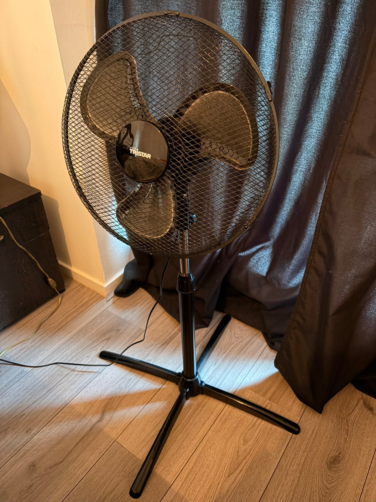 Tristar Standing Fan – 40 cm – 45W – Black, Witgoed en Apparatuur, Ophalen, Zo goed als nieuw, Statiefventilator