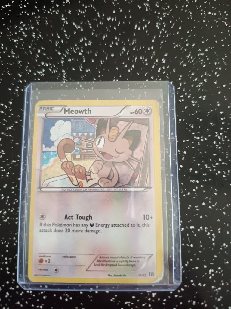 Meowth mc donalds holo, Ophalen of Verzenden, Gebruikt, Losse kaart, Foil