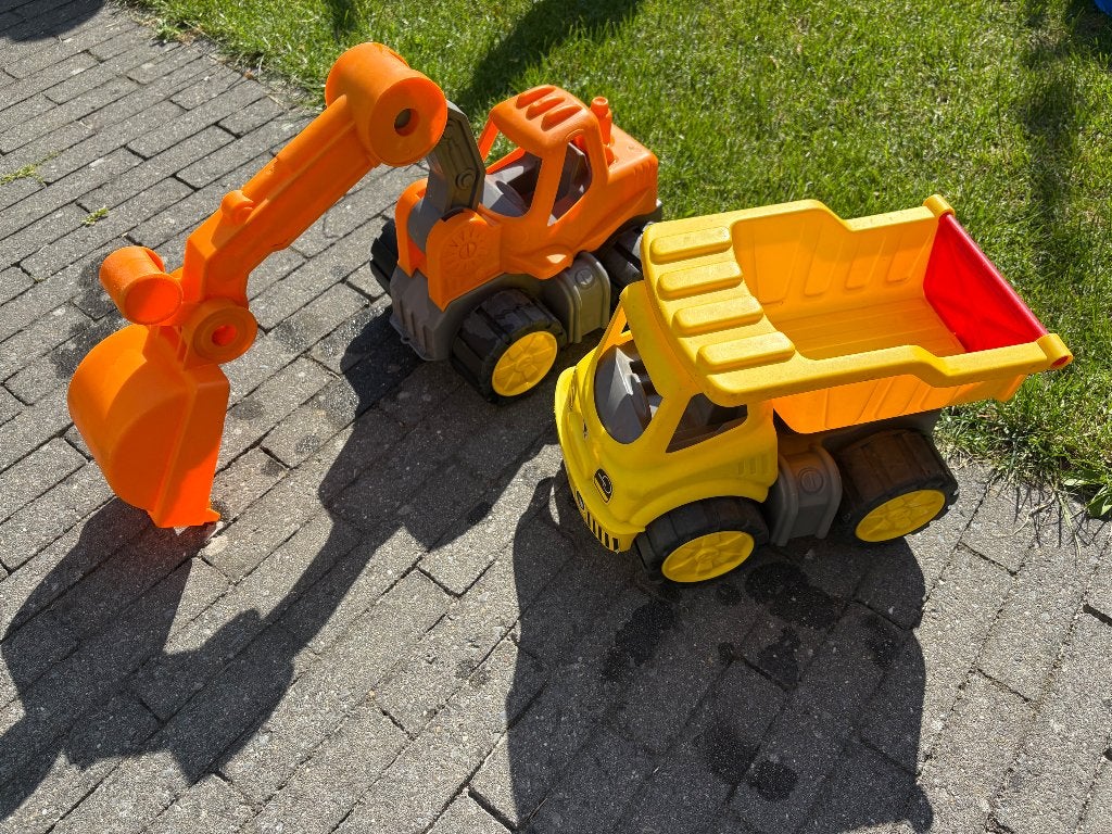 BIG graafmachine en kiepauto, Ophalen of Verzenden, Gebruikt