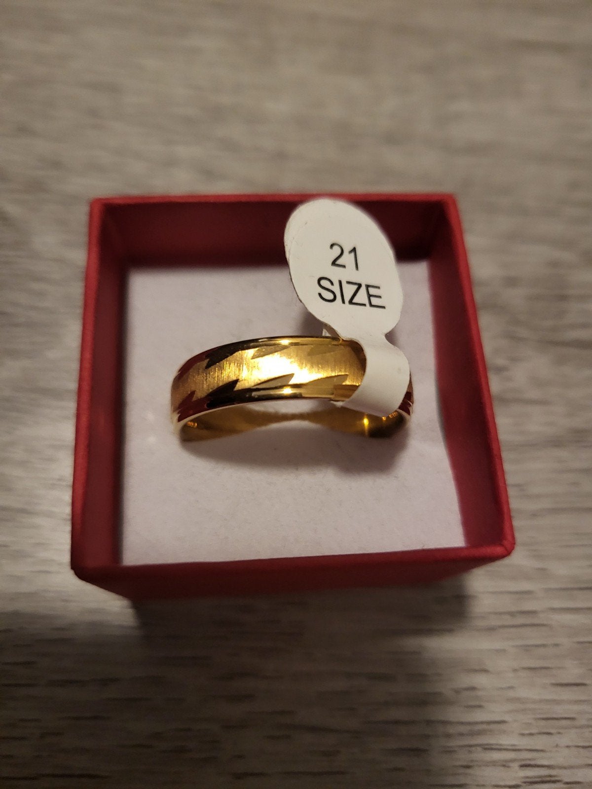 Nieuwe Gouden Ring Maat 21, 20 of groter, Nieuw, Ophalen of Verzenden, Dame of Heer