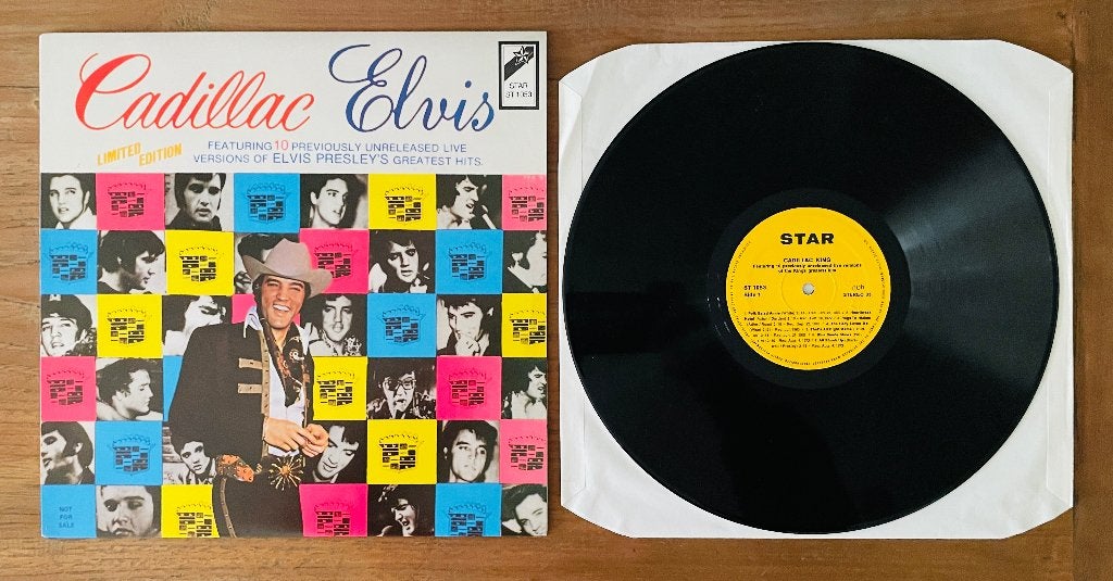 Elvis Presley - Cadillac Elvis - Import LP - 1986, LP, Zo goed als nieuw, Import, 12 inch