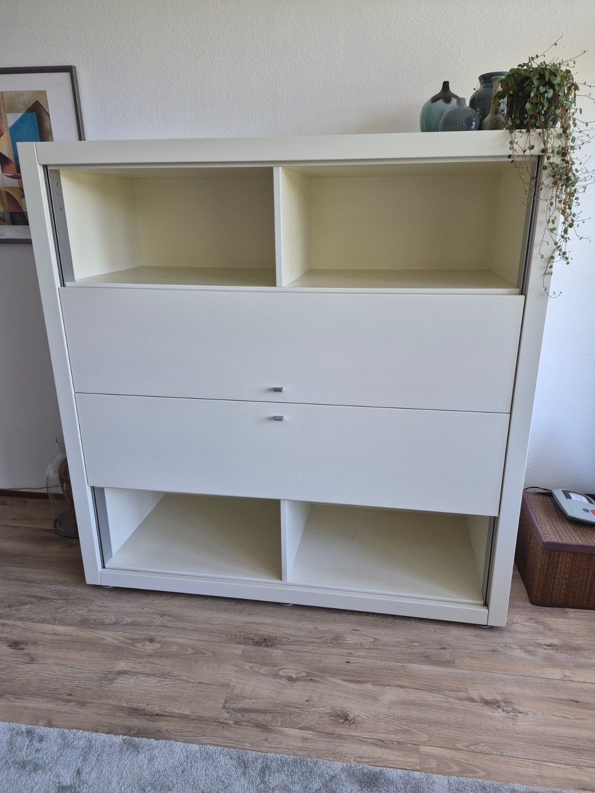 Hülsta vintage TV-kast met schuifdeuren en lades, Ophalen, Gebruikt, 100 tot 150 cm, 100 tot 150 cm
