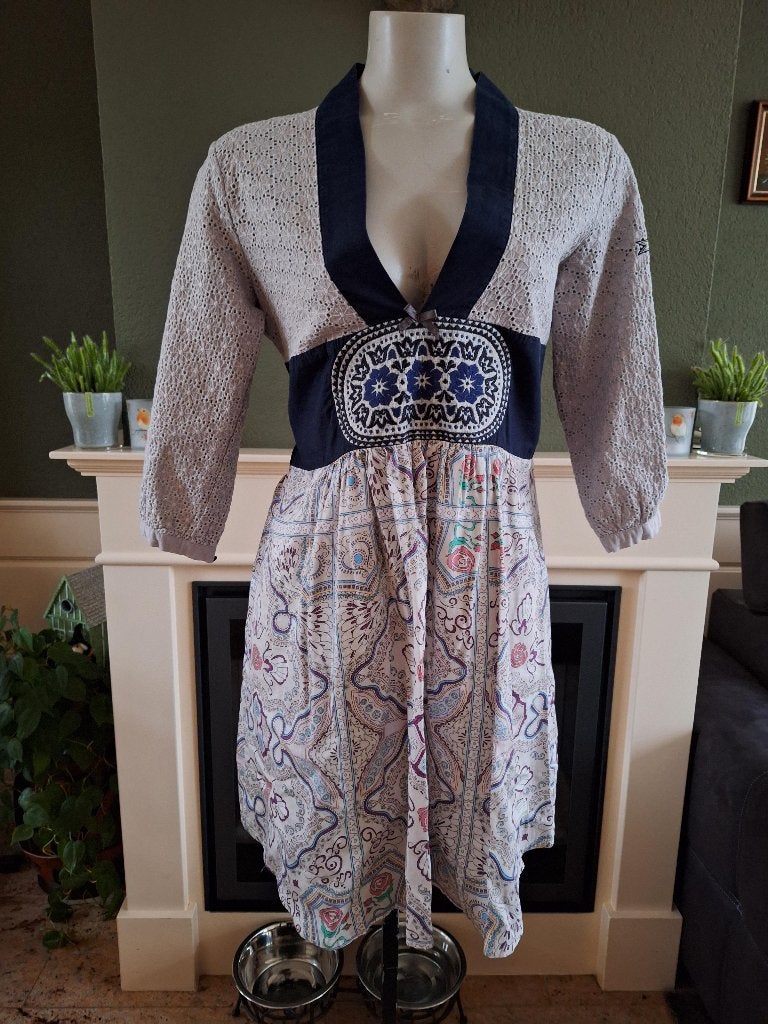 Odd Molly prachtige folklore jurk 2 M 38 40, Maat 38/40 (M), Verzenden, Wit, Zo goed als nieuw