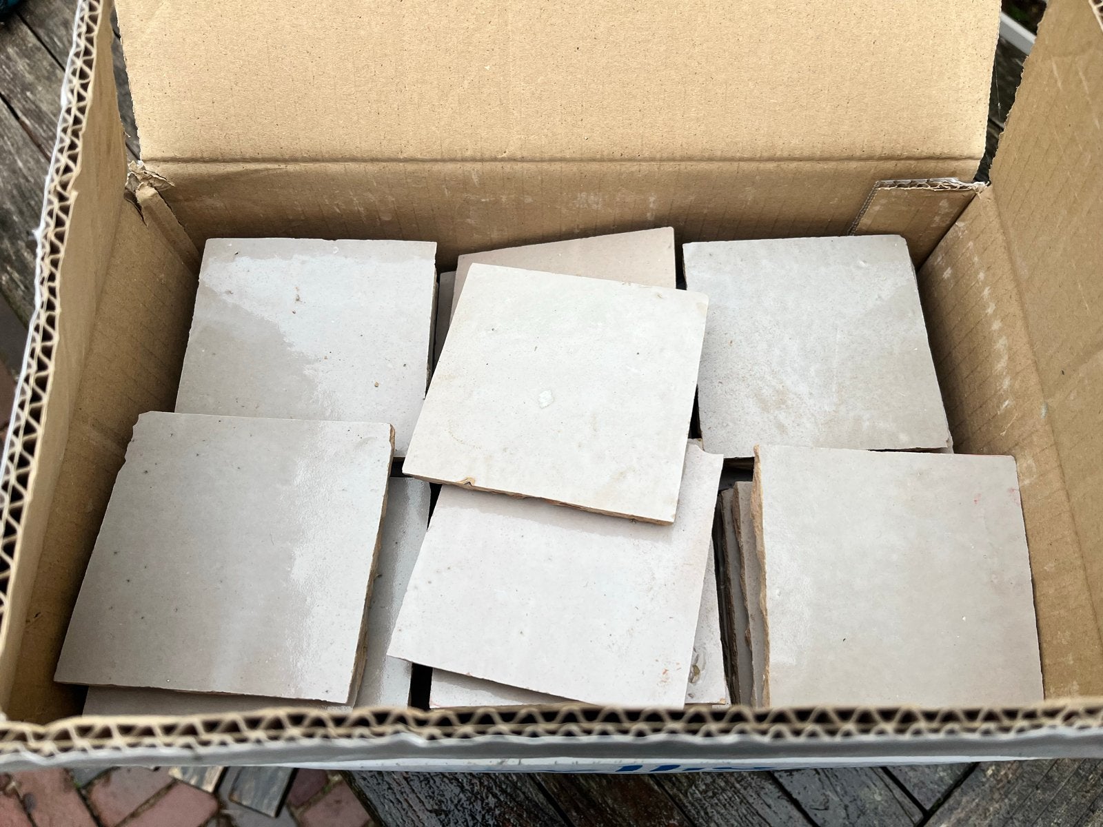 Zelliges tegels 10x10 cm - Handgemaakte Marokkaanse tegels, Ophalen, Nieuw, Minder dan 20 cm, Minder dan 5 m²