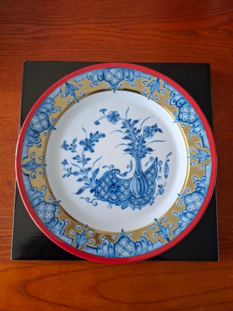 Metalen Delfts Blauw Sierbord, Ophalen of Verzenden