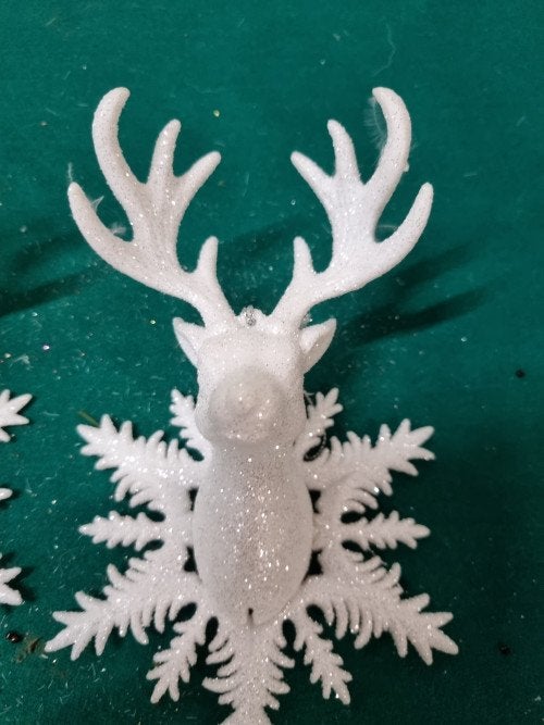 Kerst hertenkopjes decoratie hangers, [a630], Ophalen of Verzenden, 'T Olde Gre-j, Info@toldegrej.nl, Endepoelstraat 20f Didam