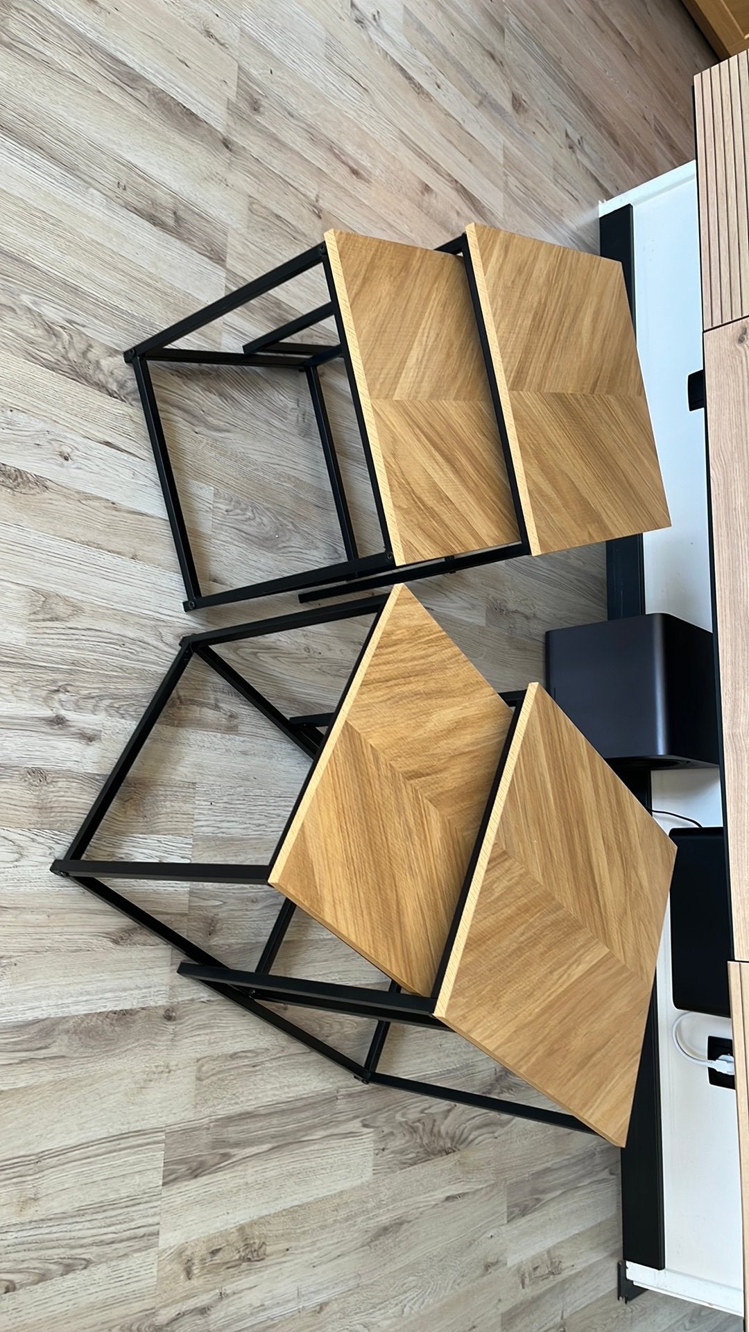 Set van 4 salontafels - Industrieel design