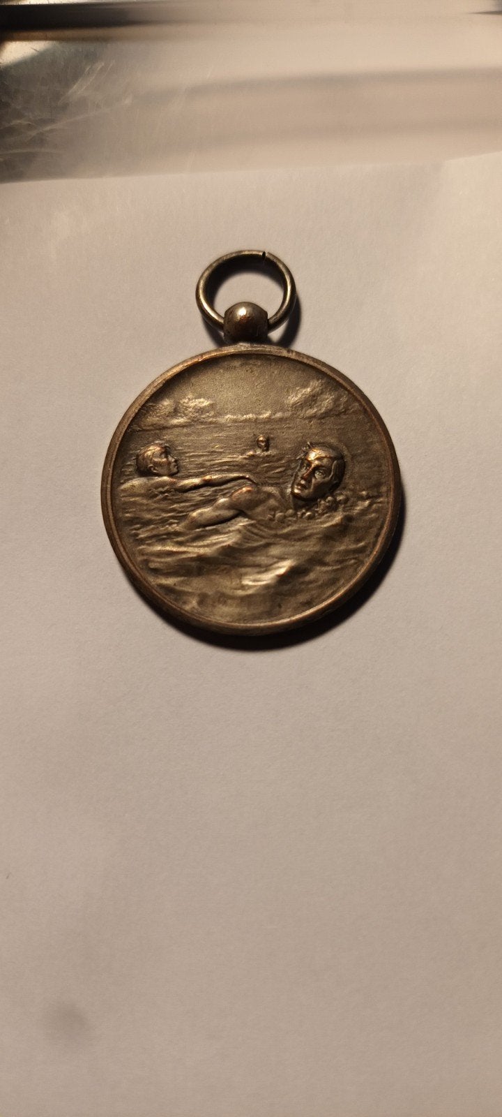 Oude reddingsmedaille met inscriptie, Postzegels en Munten, Ophalen of Verzenden, Brons, Nederland