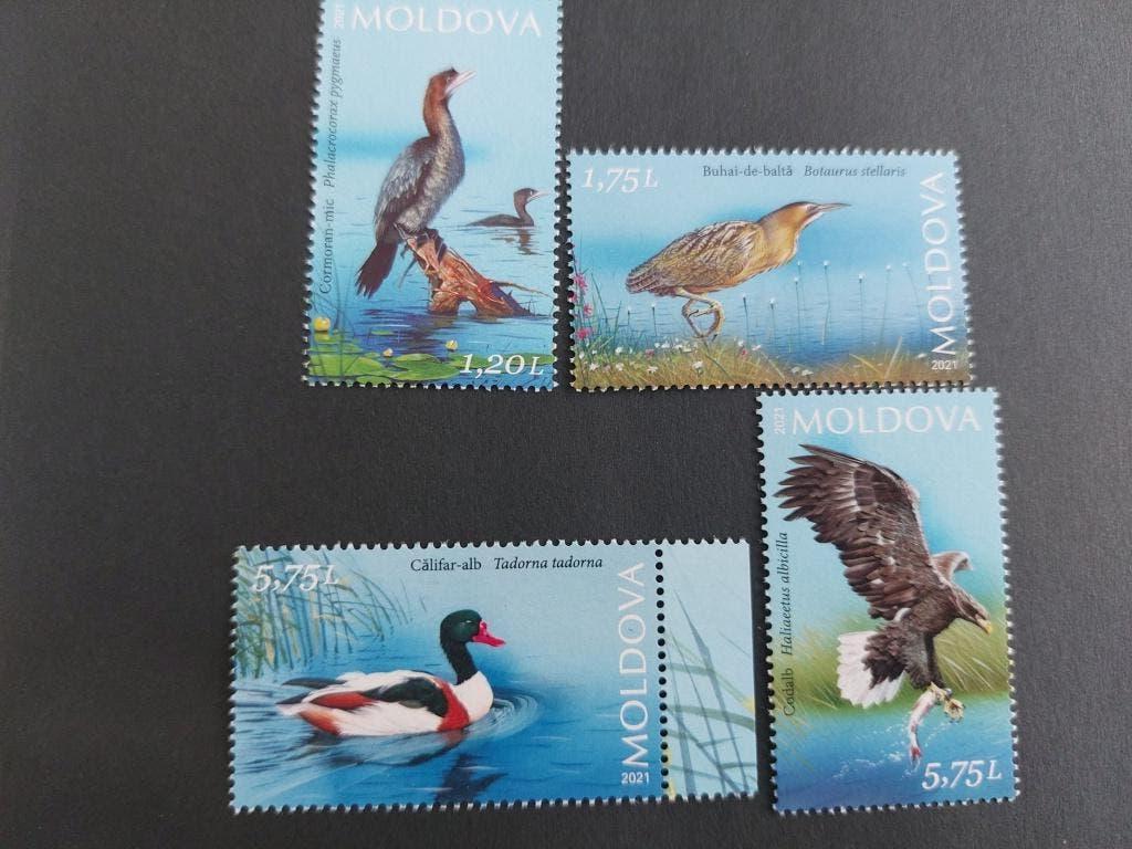 Vogels  Moldavie, Verzenden, Postfris, Dier of Natuur