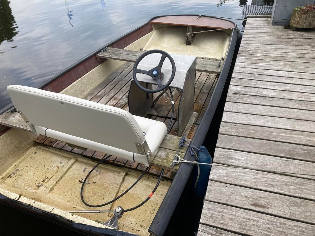 Platbodem stuurconsole, Watersport en Boten, Platbodems, Ophalen, Gebruikt, Polyester, Overig typen