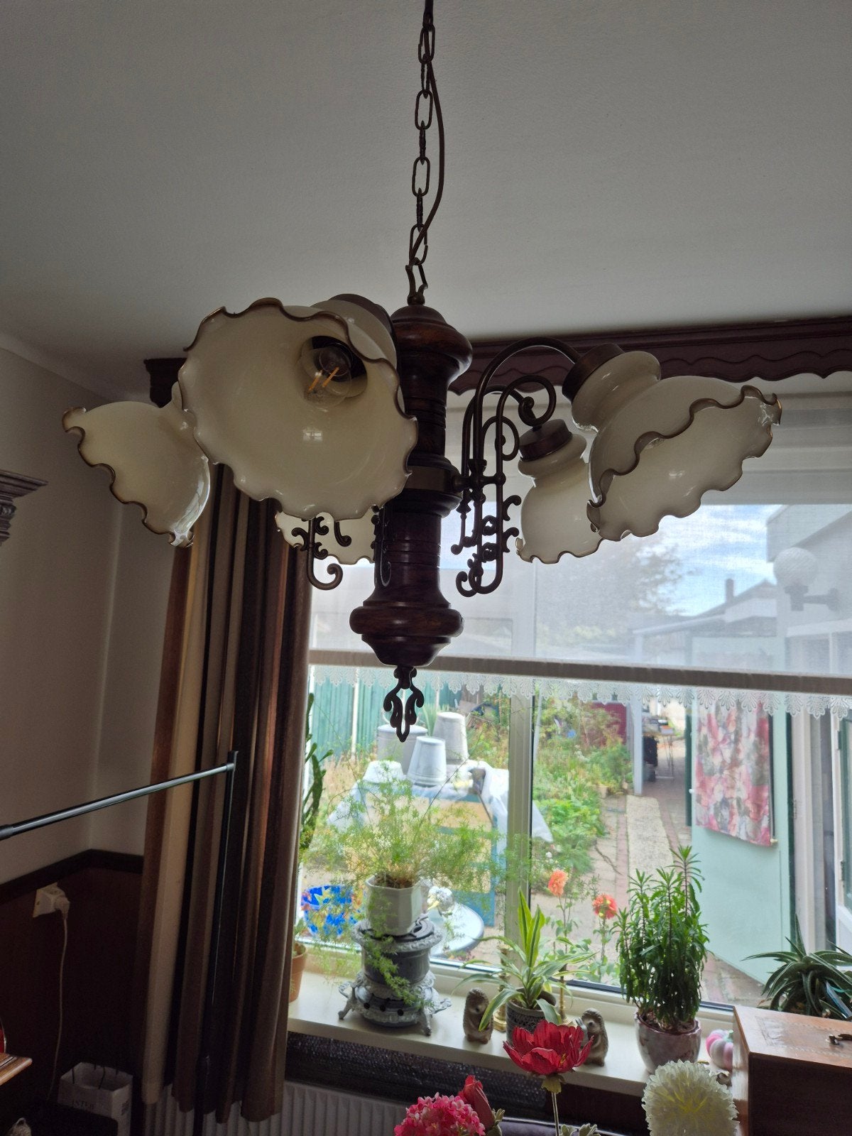 kroonluchterlamp, Huis en Inrichting, Ophalen, Zo goed als nieuw