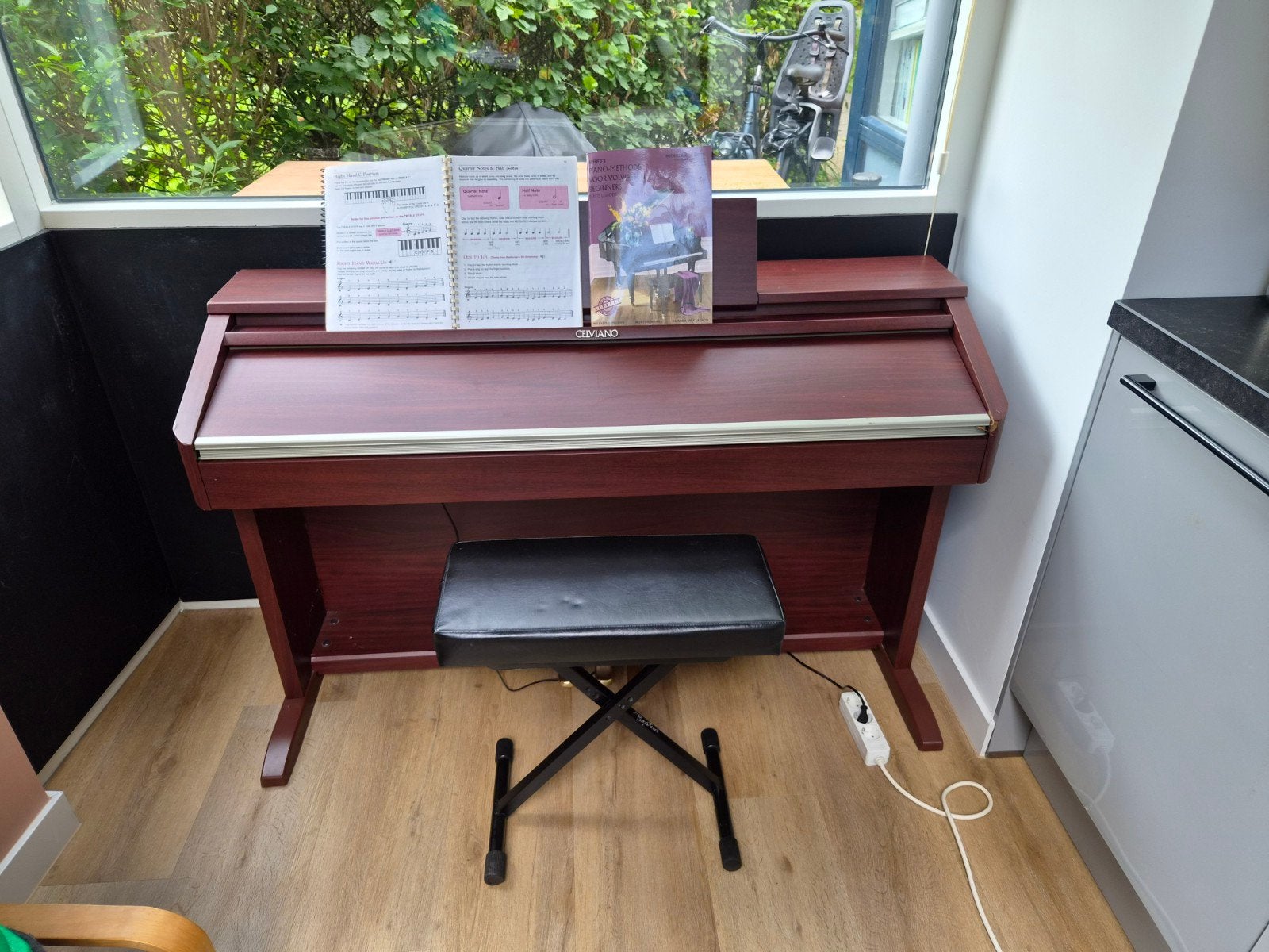 Casio Celviano digitale piano met krukje, Muziek en Instrumenten, Ophalen, Gebruikt, Bruin, Digitaal