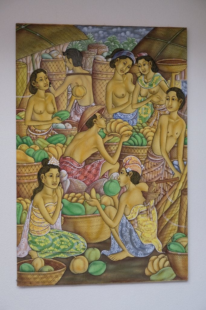 Balinees schilderij, Antiek en Kunst, Ophalen, Schilderij, Op te hangen, Indonesië