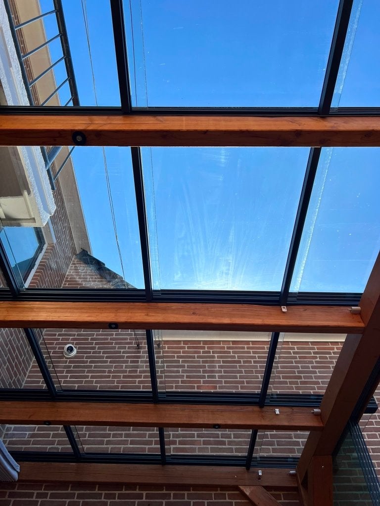 Glazen dak schuifpanelen voor serre., Ophalen, Overige typen, 160 cm of meer, Zo goed als nieuw