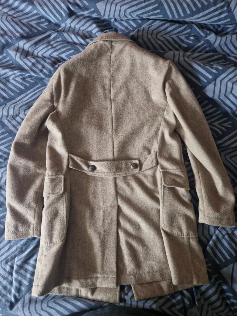 Primo Emporio wollen overjas - Maat 46, Beige, Ophalen of Verzenden, Zo goed als nieuw, Primo Emporio